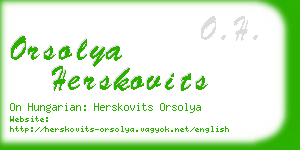 orsolya herskovits business card